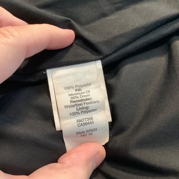 J. Crew Women’s Herringbone Puffer Down Vest Size XS Black Cream Full Zip Quilte - Picture 7 of 11